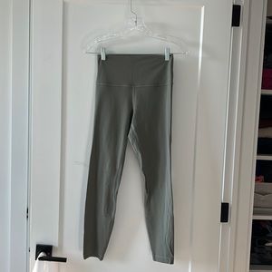 lululemon align pant 25” grey sage size 6